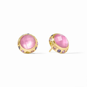 Rainbow Stud in Tourmaline Pink