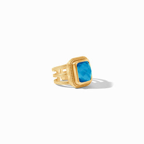 Cheval Statement Ring in London Blue Size 7