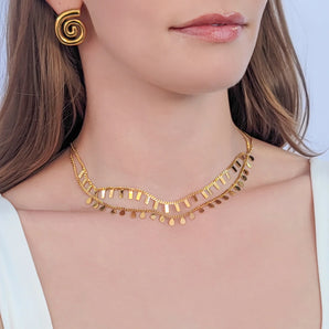 Water Resistant Rectangles Necklace