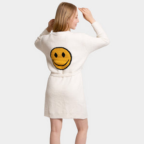 Cozy Smile Robe in Ivory