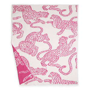 Cheetah Soft Blanket in Pink