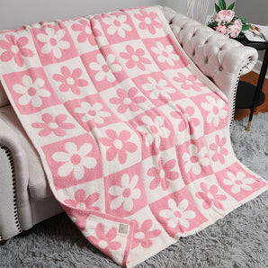 Flower Soft Blanket in Pink