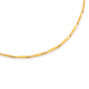 Water Resistant Geometric Bar Necklace