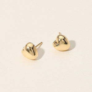 Gold Filled Mini Heart Stud Earrings