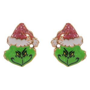 Grinch Stud Earrings