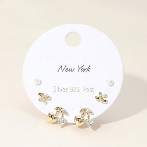Set 3 Stud Earring Set