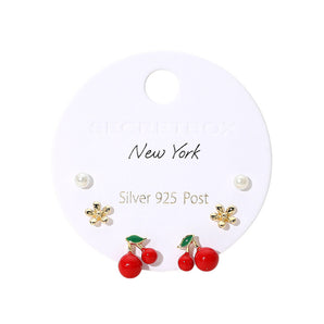 Set 3 Stud Earring Set