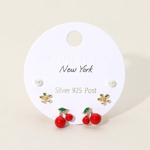 Set 3 Stud Earring Set