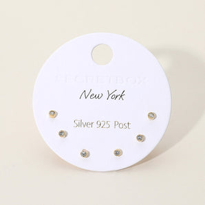Set 3 Stud Earring Set