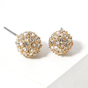 10mm Disco Ball Earring in Gold