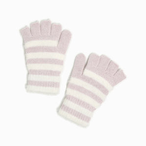 Fingerless Flip Mittens in Lavender