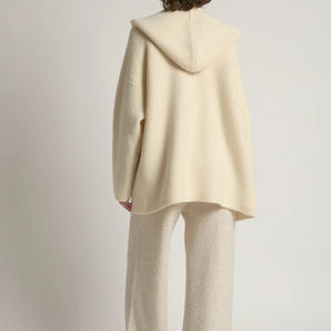 Haven Hoodie Cardigan in Ivory
