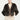Suede Piped Faux Fur Jacket in Ash