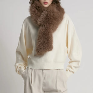 Sacha Keyhole Scarf in Mocha