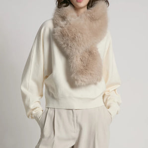 Sacha Keyhole Scarf in Stone
