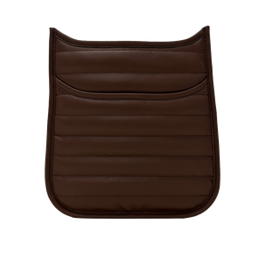 Sarah Quilted Faux Leather Messenger in Mocha - No Strap