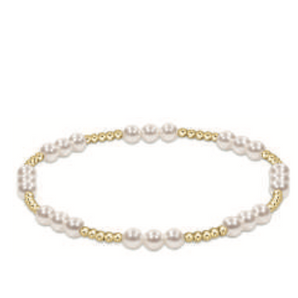 Classic Joy 4mm Bracelet in Pearl