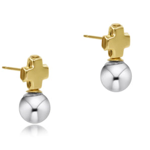 Cross Stud in Sterling Silver