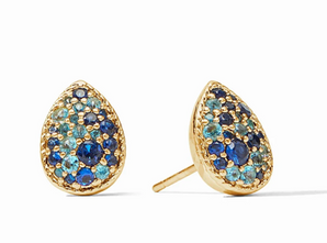 Luna Teardrop Stud Ombre Blue