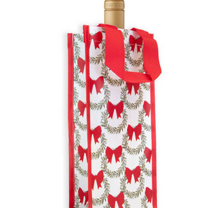 Wine Bag in Red Wreath