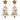 Tree Seed Bead Earring in White