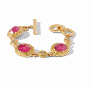 Tudor Stone Bracelet in Raspberry