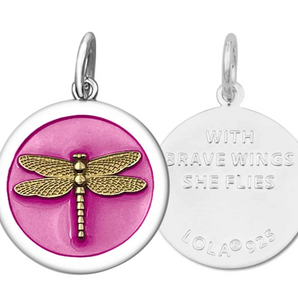 Dragonfly Vintage Pink/Gold