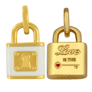 Love Lock Gold - Alpine White