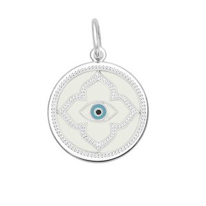 Evil Eye Silver Alpine White