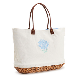 Hydrangea Basket Tote Bag