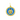 15mm Ladybug Periwinkle/Gold