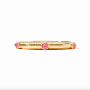 Catalina Hinge Bangle in Peony Pink