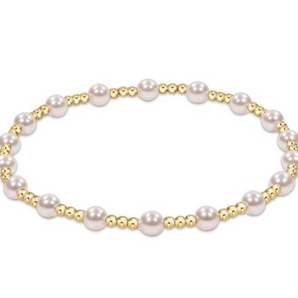 Pearl Sincerity Pattern 4mm/6mm Bead Bracelet