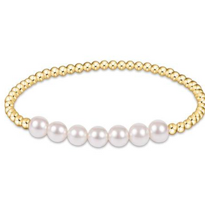 Classic Beaded Bliss 3mm/6mm Pearl Bracelet