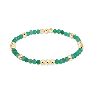 3mm Worthy Bracelet in Green Onyx