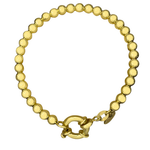 5mm Ball Bracelet in Gold Size 7