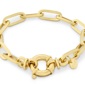 Oval 7.1mm Bracelet in Gold Size 7