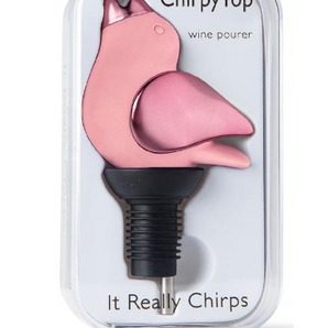 Chirpy Top Wine Pourer in Pink/Rose