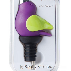 Chirpy Top Wine Pourer in Purple/Kiwi