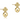 Cross/Ball Drop Earring