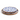 Blue Batik Round Wood Tray