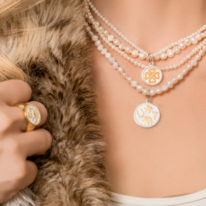 19mm Lucky You in Alpine White/Gold