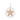 19mm Starfish Gold Flamingo Pink