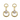 Pave Horsebit Earring