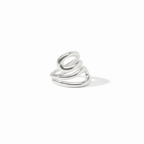 Wave Wrap Ring in Silver