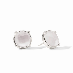 Honey Stud in Clear/Silver