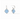 Honeybee Hoop & Charm Earring in Chalcedony