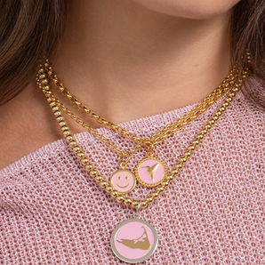 19mm Hummingbird in Flamingo Pink/Gold