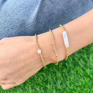 Genuine Pearl Stretch Bracelet
