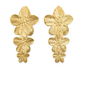 Water Resistant Drop Flower Earring